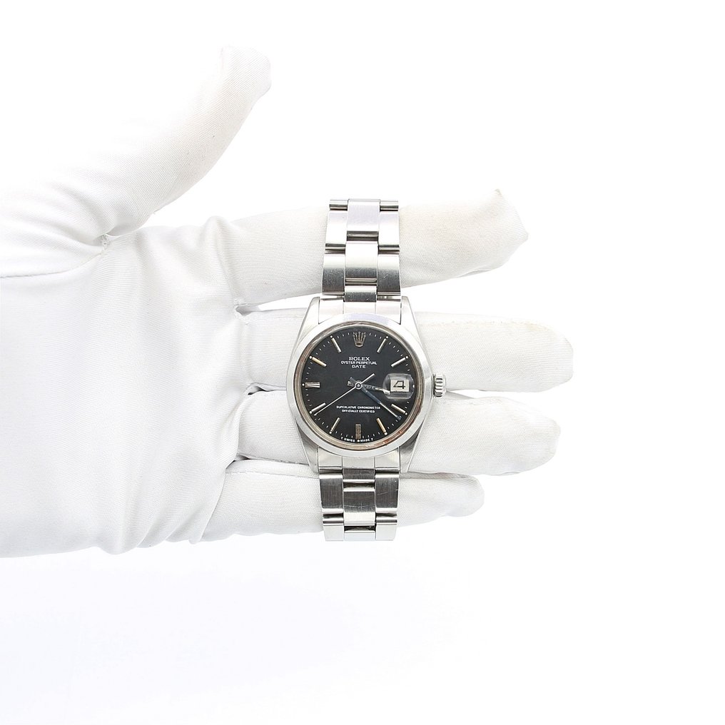 Rolex - Oyster Perpetual Date - Black Dial - 1500 - Unisex - 1970-1979 #2.1