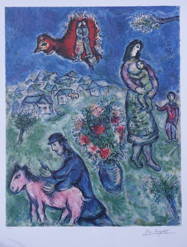 Marc Chagall (1887-1985) - La route du village #1.0