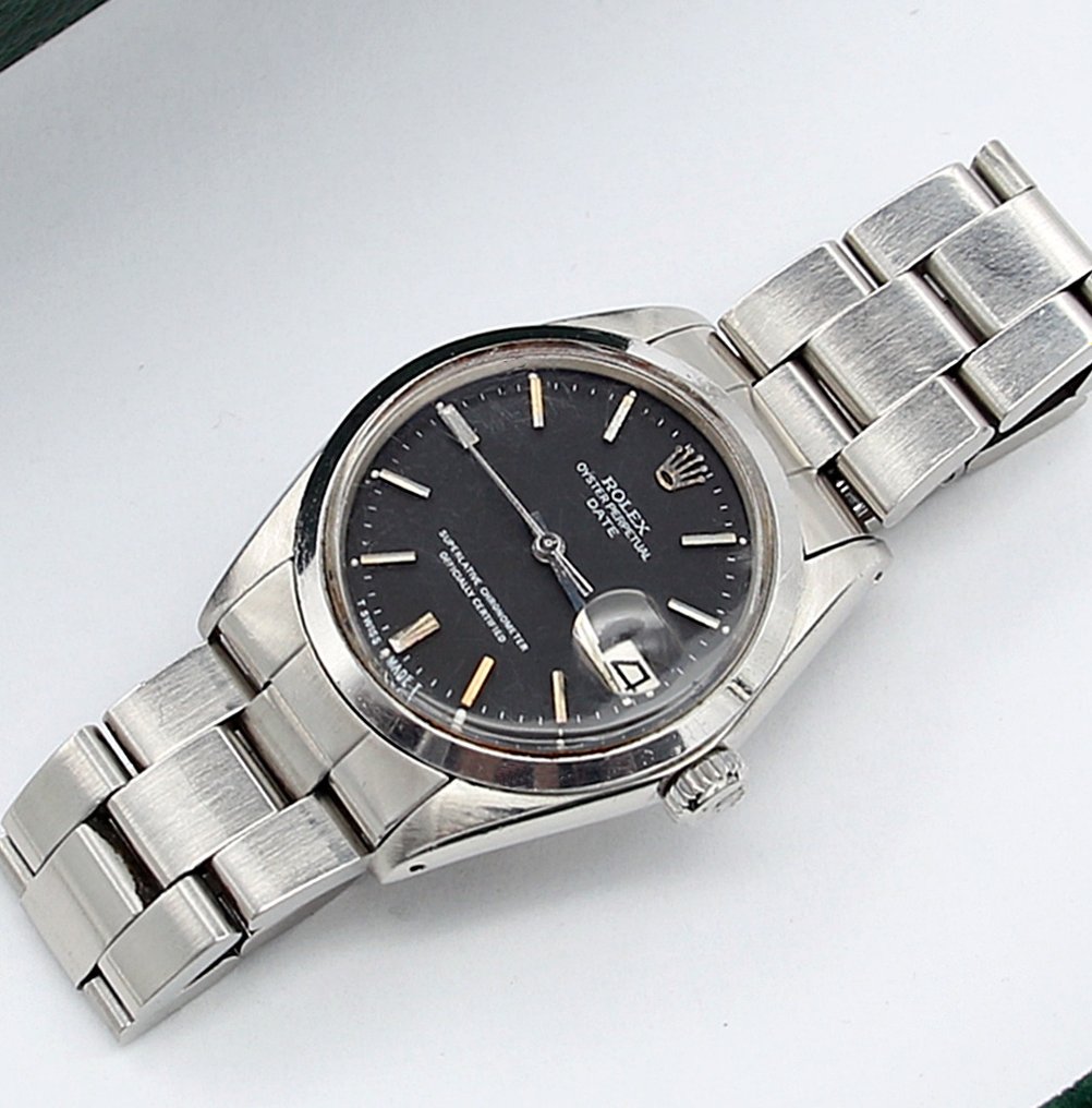 Rolex - Oyster Perpetual Date - Black Dial - 1500 - Unisex - 1970-1979 #1.1