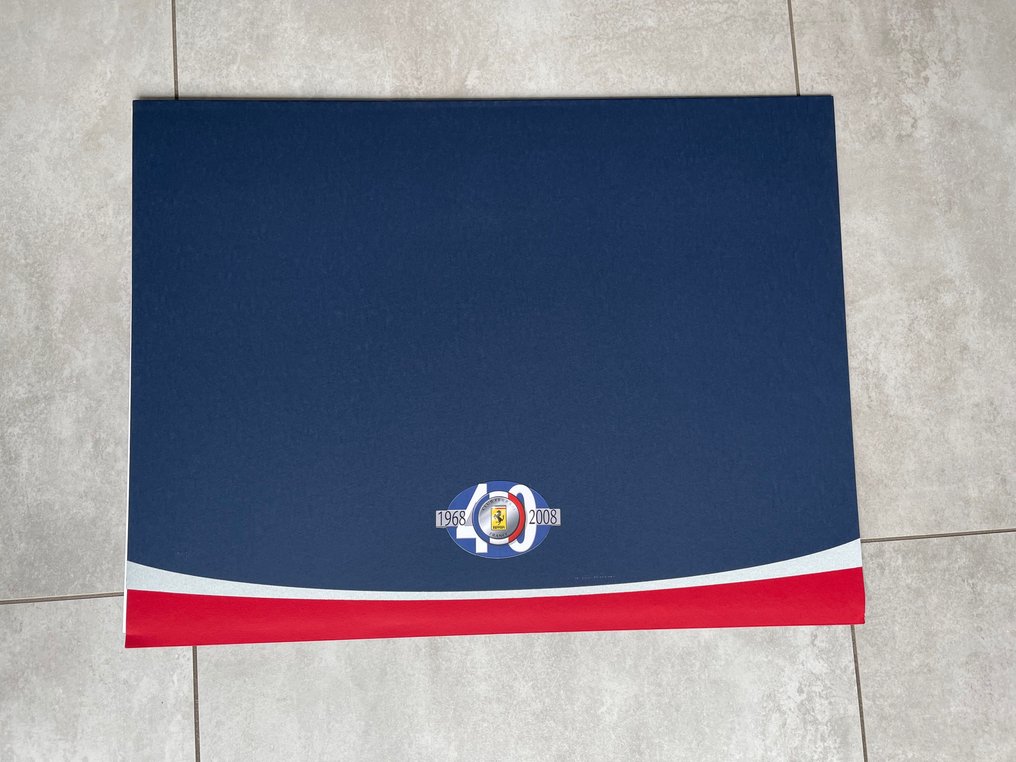 版画 艺术家 Enzo Naso Ferrari 俱乐部 法国 40周年纪念 - Ferrari #1.0