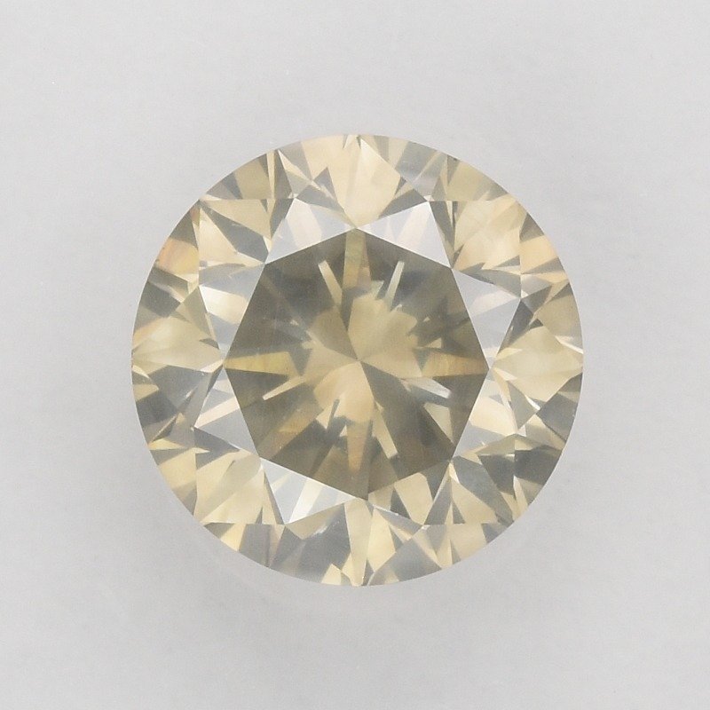 1 pcs 钻石  (天然)  - 1.05 ct - 圆形 - SI2 微内含二级 - 国际宝石研究院（IGI） - X-Y，浅棕黄色 #1.2