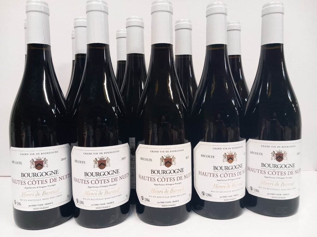2019 Hautes Côtes de Nuits Henri de Bareuil - bourgogne - 12 Flasker (0,75 L) #1.1