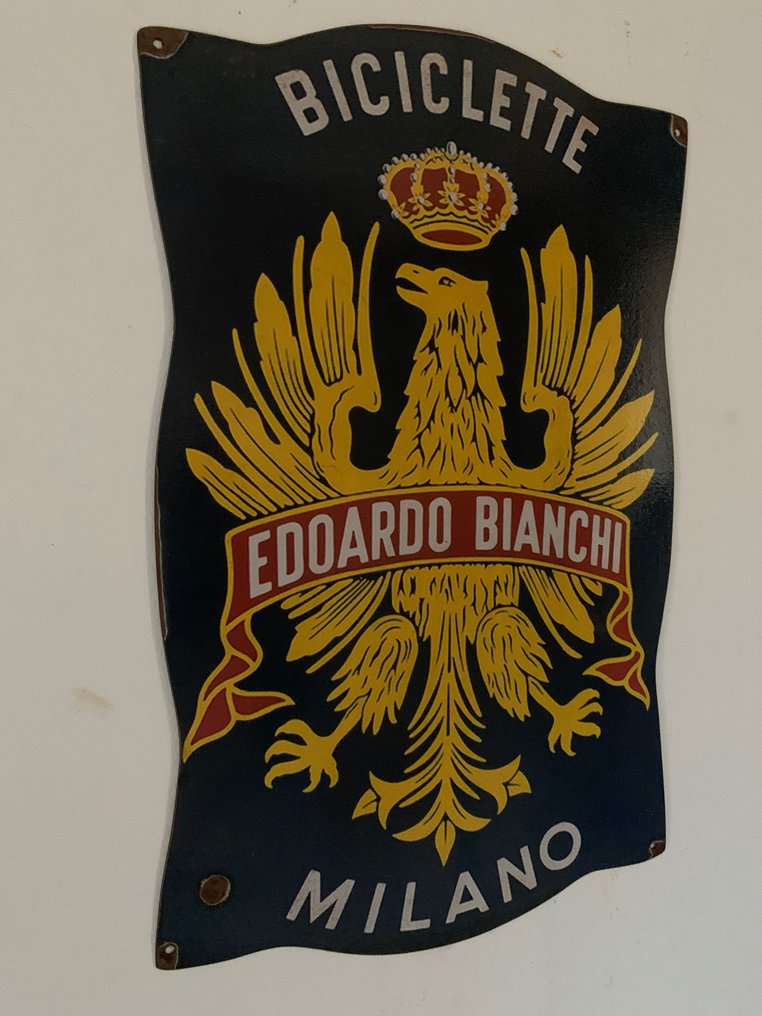 Biciclette bianchi - Reklamskylt - Järn #1.0