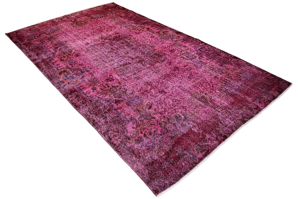 大型粉色复古 - 小地毯 - 310 cm - 175 cm - √ 证书 √ 手工制作 #3.2