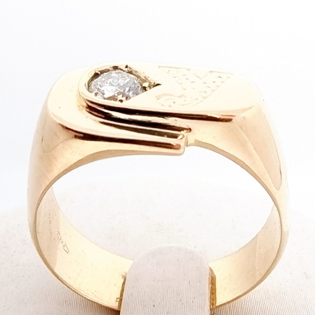 18 karaat Geel goud - Ring - 0.30 ct Diamant #2.1