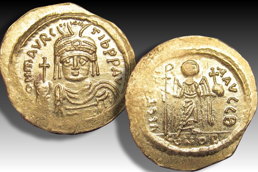 Byzantine Empire. Maurice Tiberius (AD 582-602). Solidus Constantinople mint 583-601 A.D. - 9th officina (Θ) - #2.1
