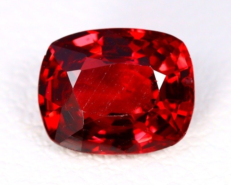 Spinel - 0.93 ct - ALGT (Laboratorul pentru testarea pietrelor prețioase din Anvers) - Roșu roz intens / Roz profund #1.0