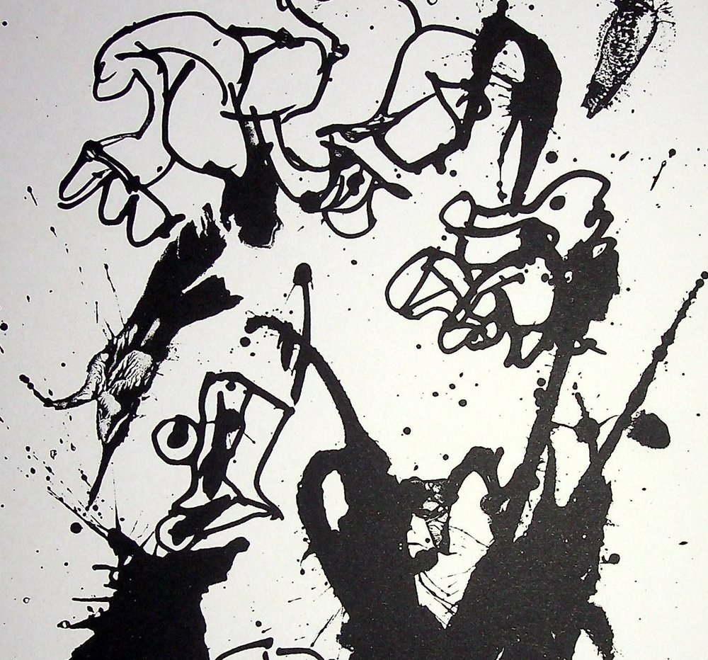 Pierre Alechinsky (1927) - Sin título (Les temps situationistes) #2.1