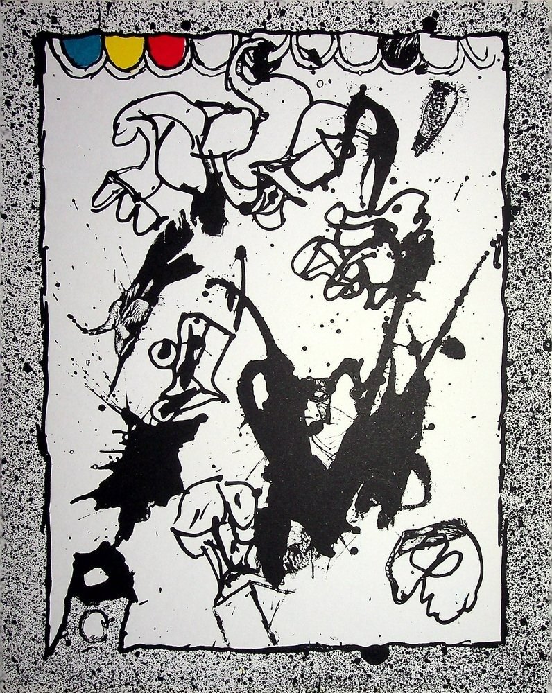 Pierre Alechinsky (1927) - Sin título (Les temps situationistes) #1.0