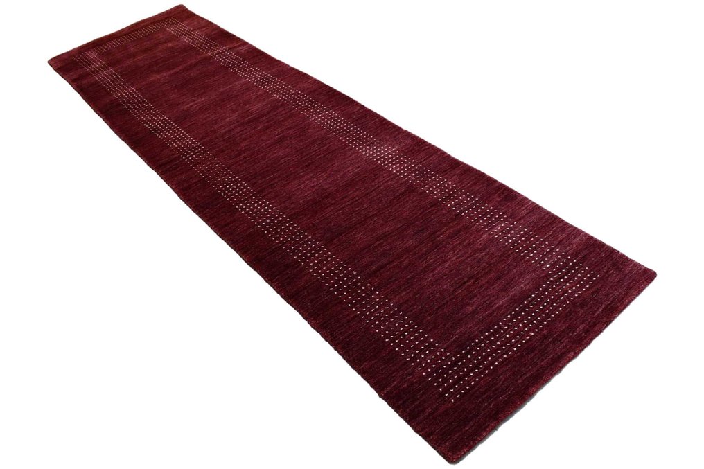 勃艮第红 Gabbeh - 未使用 - 狭长桌巾 - 285 cm - 80 cm #2.1