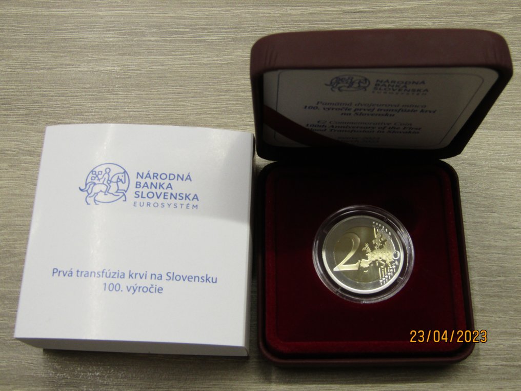 Slovakia. 2 Euro 2023 "First Blood Transfusion" Proof (No reserve price) #1.0
