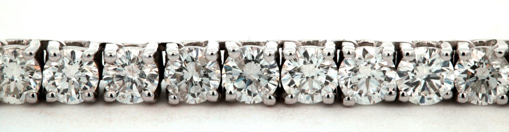 IGI certificaat - 14 carati Oro bianco - Collana - 13.70 ct Diamante - Diamanti #3.1