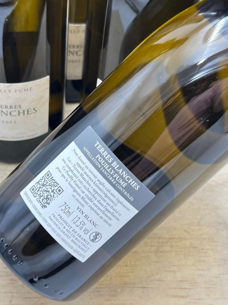 2022 Pascal Jolivet  "Terres Blanches" - Pouilly-Fuimé - 6 Flasker  (0,75 l) #2.1