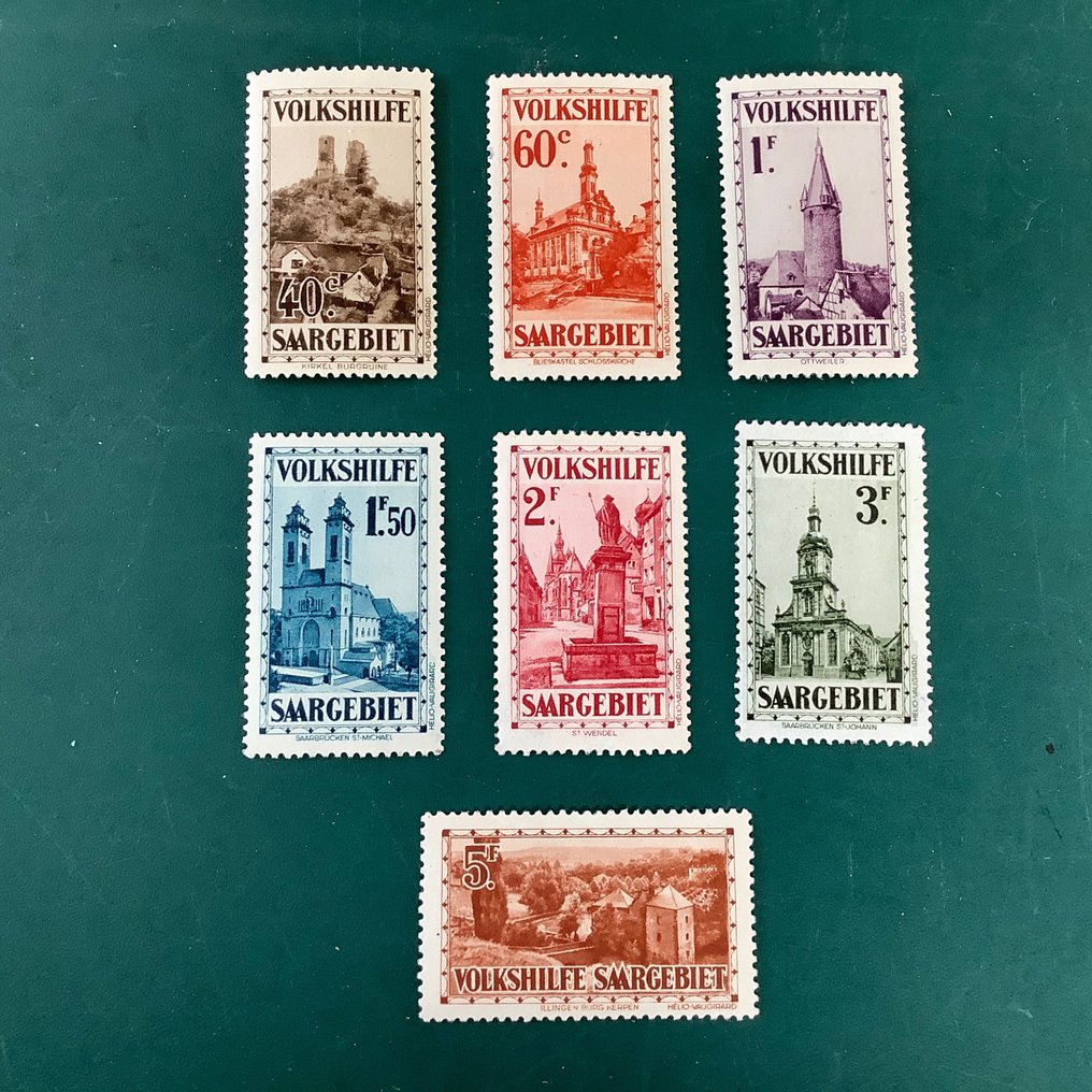 Saar Basin területek 1932 - Hidak és templomok - Michel 161/167 #1.0