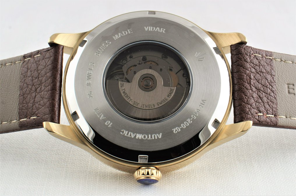 Vidar Since 1909 - 'Wall Street' - Swiss Automatic - Two Years Warranty - No Reserve Price - Ref. No: VR015-200-02-GL-BR - Men - 2025 #2.1