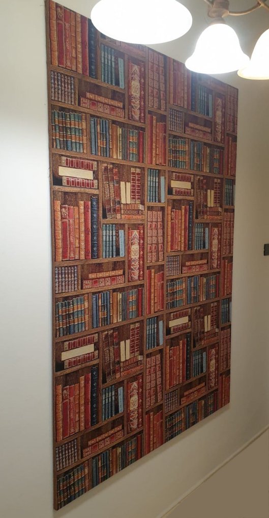 Αποκλειστικό αρχαίο βιβλιοθήκη ύφασμα σε Gobelin, υψηλής ποιότητας - 500x140cm - Artmaison - Ύφασμα  - 500 cm - 140 cm #2.1