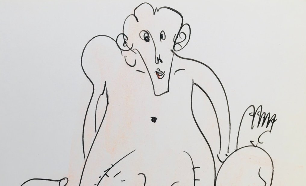 Errö (1932) - Erro-Tique - Dessin original signé #3.2