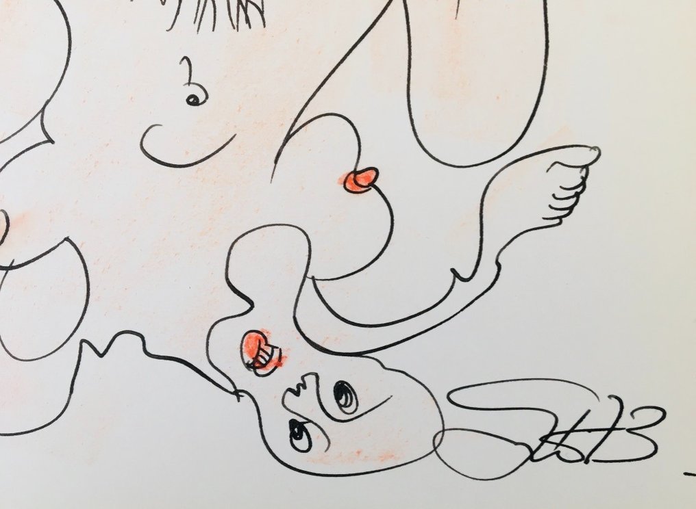 Errö (1932) - Erro-Tique - Dessin original signé #4.3