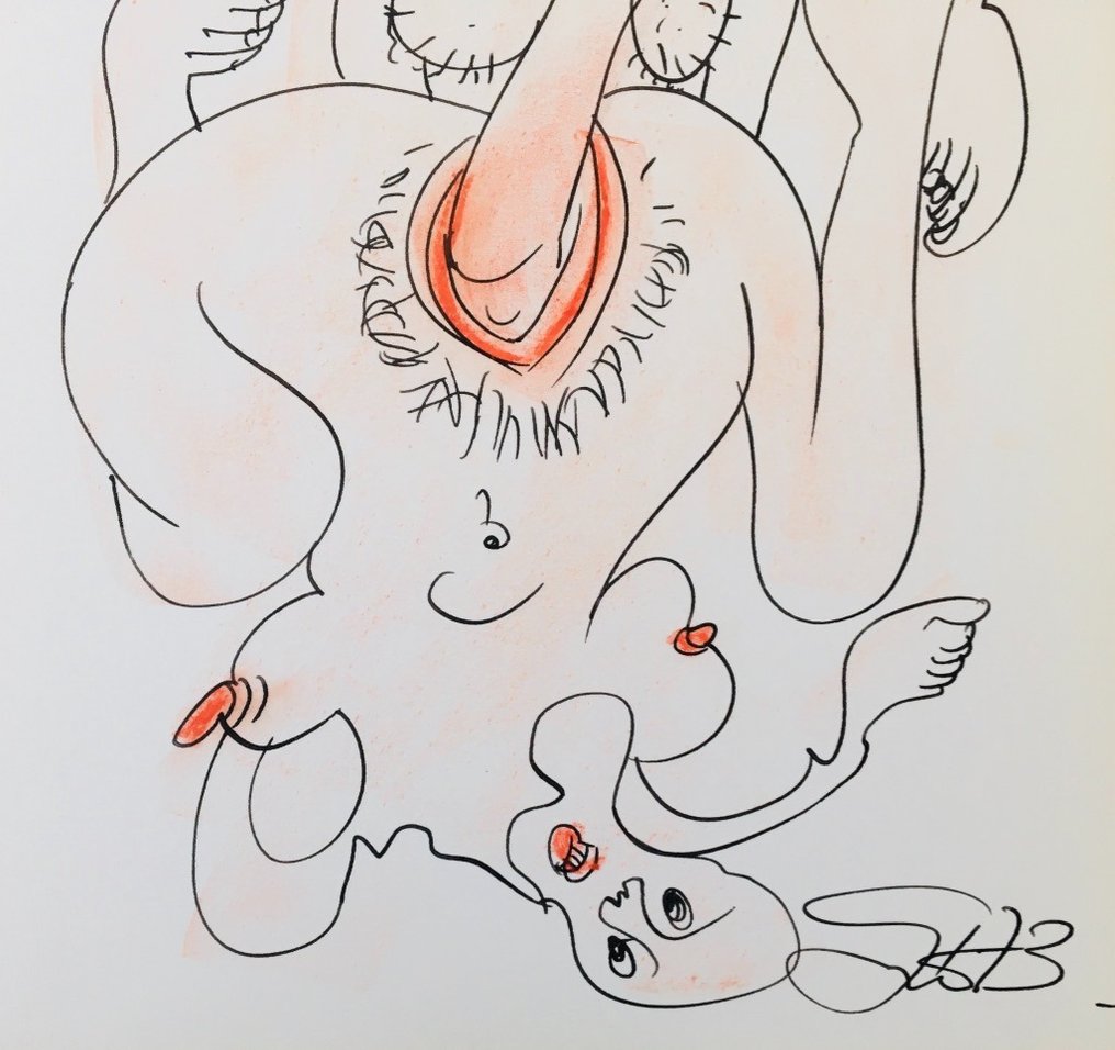 Errö (1932) - Erro-Tique - Dessin original signé #2.1