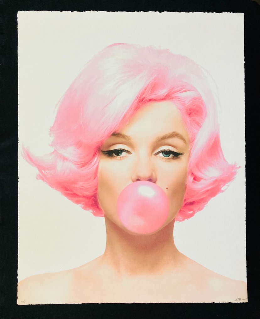 "Bubblelicious" - Artwork, Signed by Artist ( U.S.A ) - Marilyn Monroe #1.1