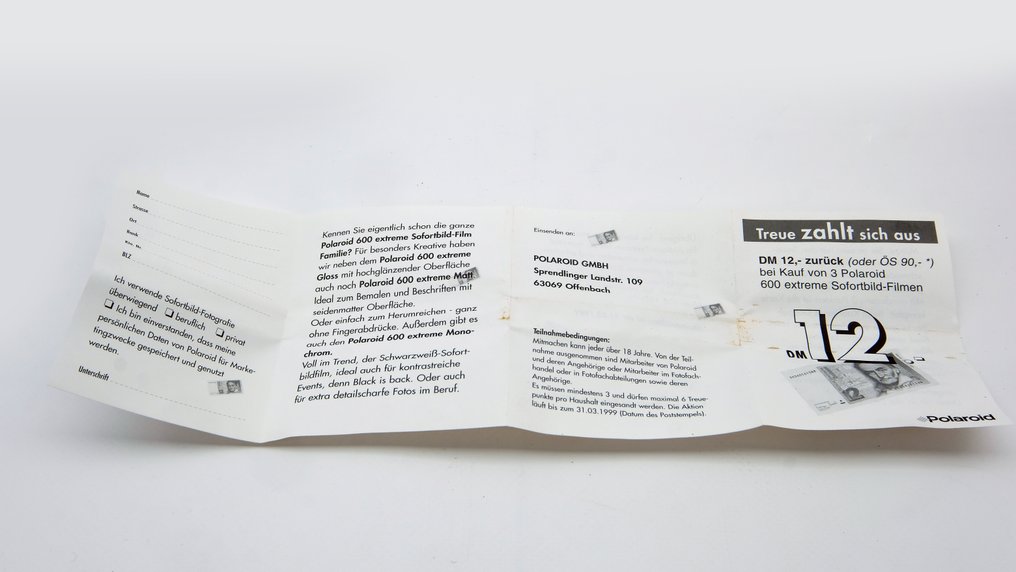 Polaroid 30x 600 Extreme Matte Film (No guarantees) Αχρησιμοποίητο φιλμ #4.3