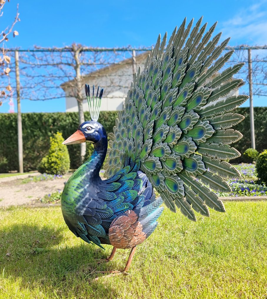 雕像 - Peacock - 铁, 金属 #1.0
