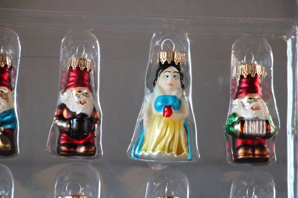 Globuri Crăciun Krebs, Lauscha, Sneeuwwitje en de zeven dwergen (8) - Sticlă - Sneeuwwitje #1.0