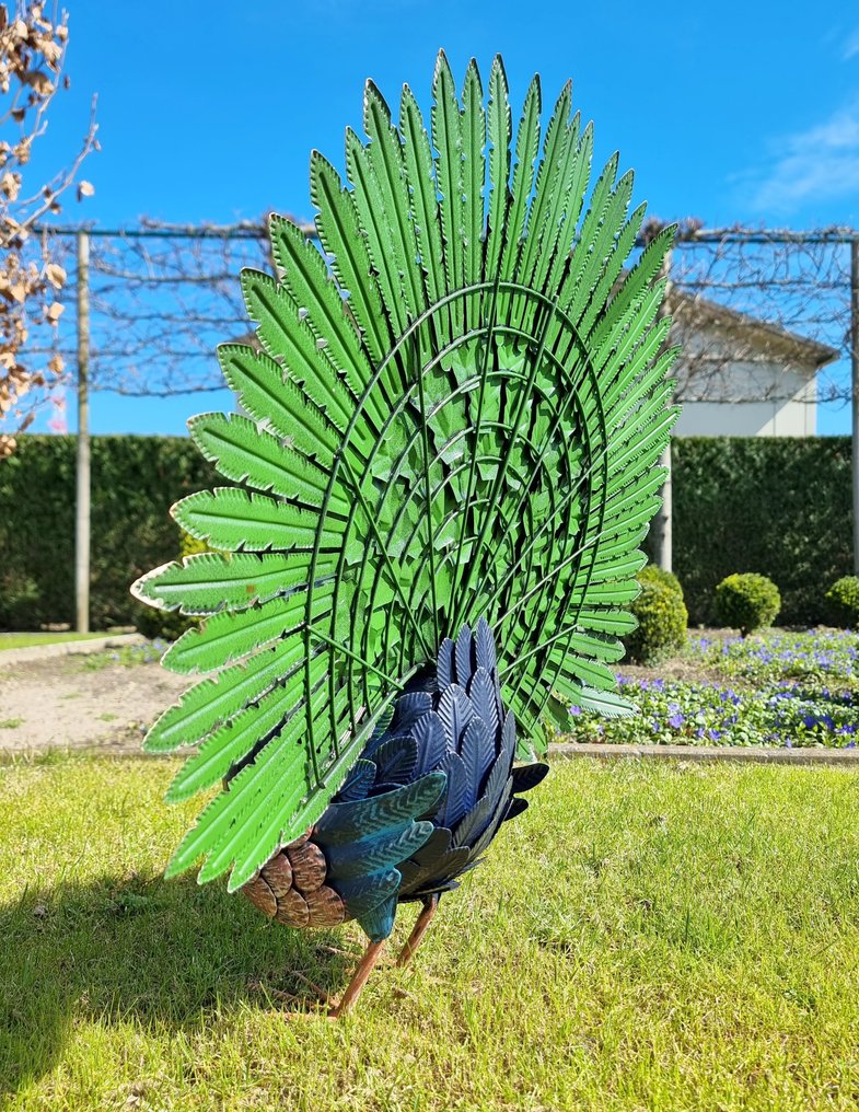 雕像 - Peacock - 铁, 金属 #3.2