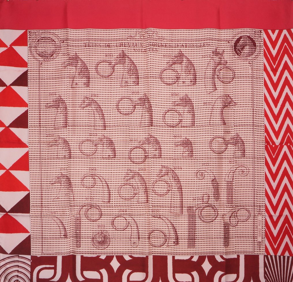 Hermès - Tetes de Chevaux Cornes d'Attelages - Écharpe #1.0