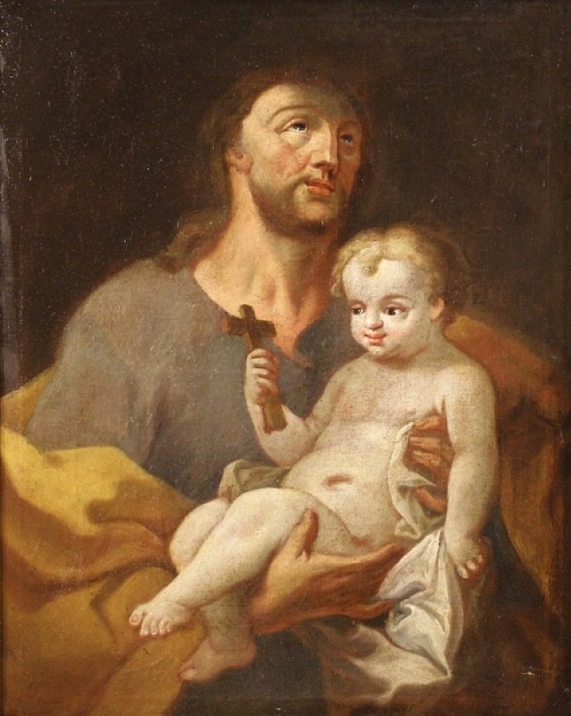 Scuola emiliana (XVIII) - San Giuseppe con Gesu’ Bambino #1.1