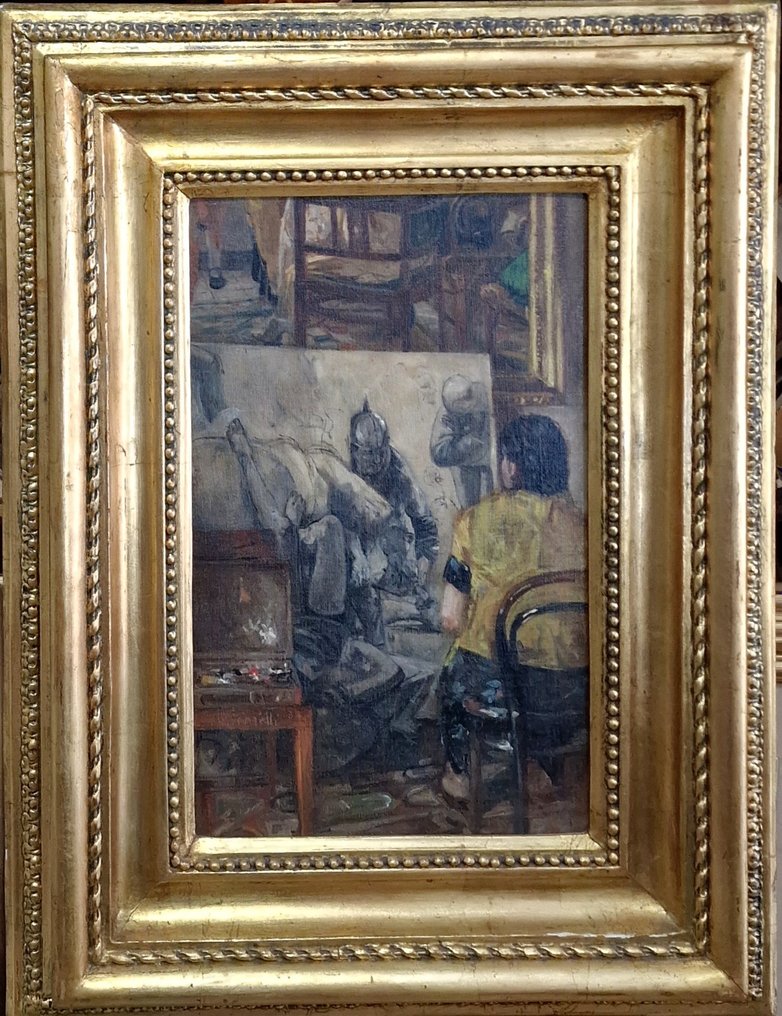 Eugenio Scorzelli (1890-1958) - Interno studio di pittore #1.2