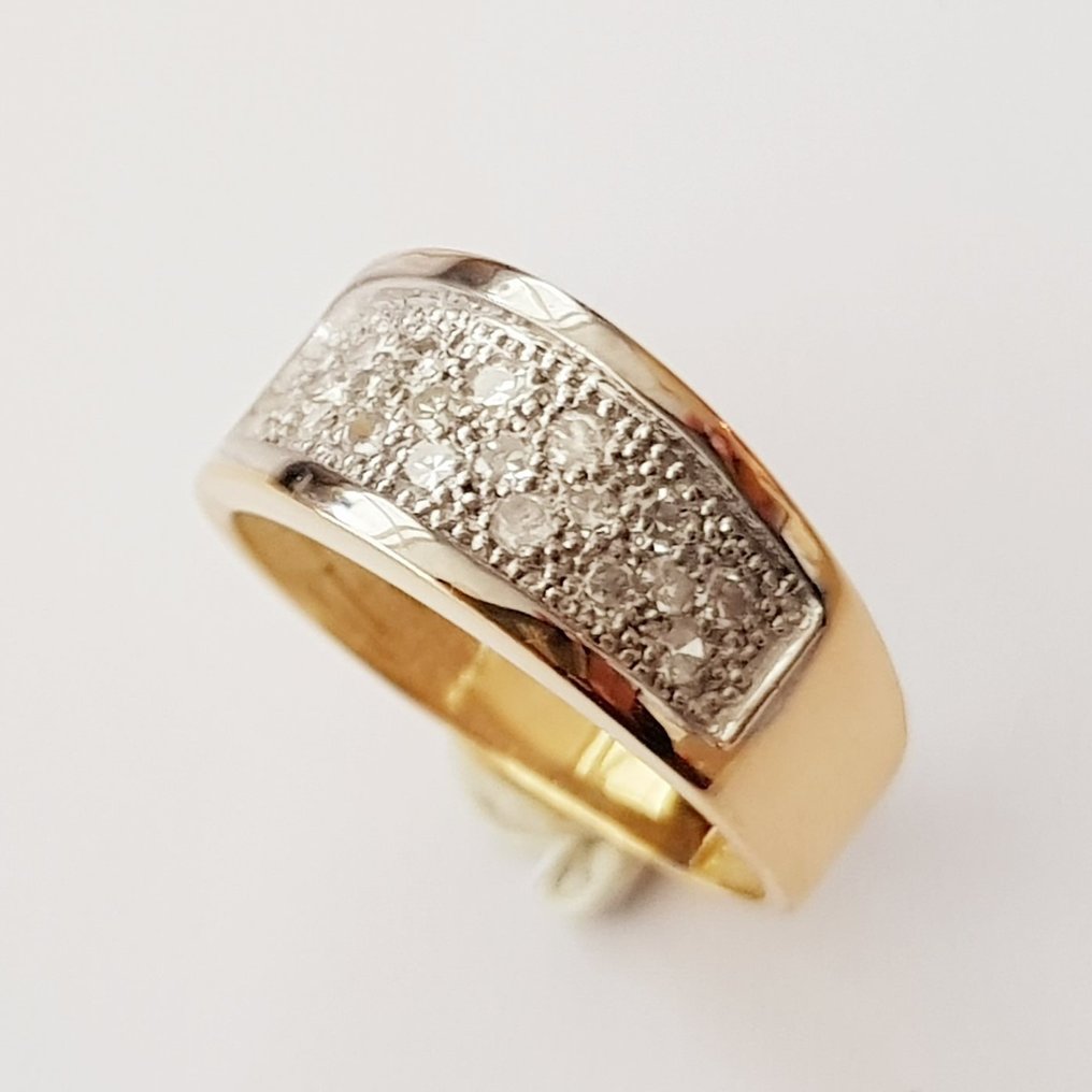 Bague - 18 carats Or jaune #1.0