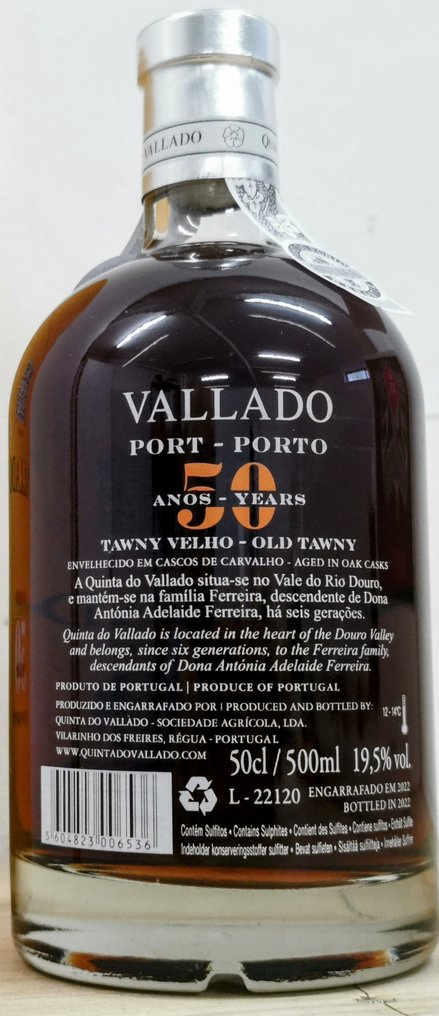Vallado - 50 years old Tawny -  斗羅河  - 1 珍妮弗(0.5公升) #2.1