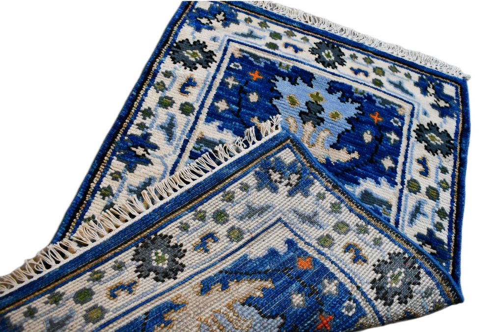 Blauer Azeri - unbenutzt - Teppich - 93 cm - 64 cm #2.2