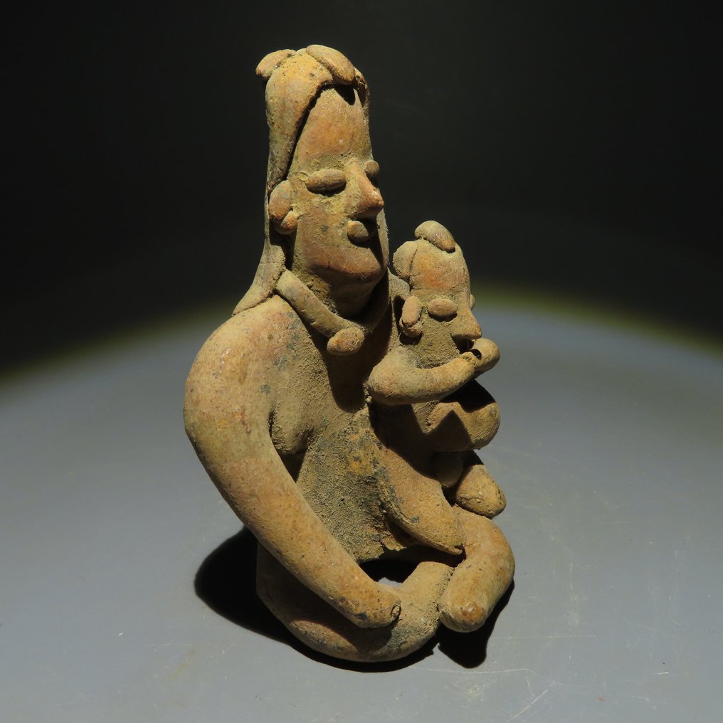 墨西哥西部科利馬州 Terracotta 孕婦圖 - 10 cm - (1) #2.1