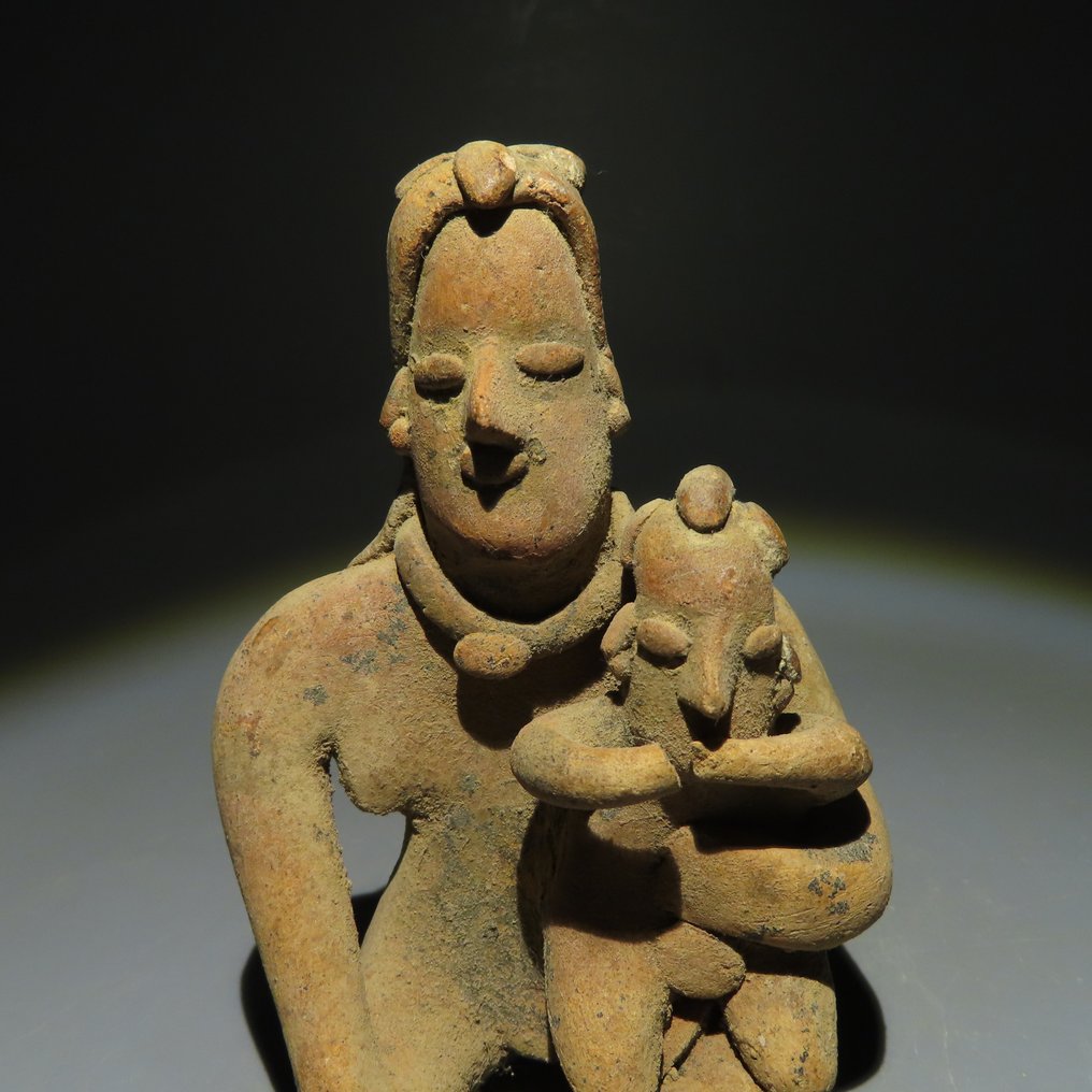 墨西哥西部科利馬州 Terracotta 孕婦圖 - 10 cm - (1) #1.2