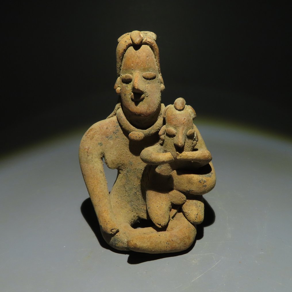 Colima, Westmexiko Terracotta Mutterschaftsfigur - 10 cm - (1) #1.1