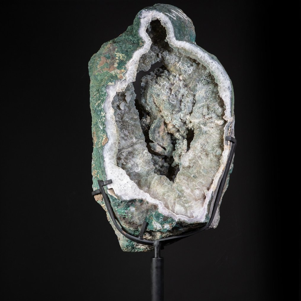 Spektakulær Green Chalcedony Geode - MUSEUM!!! - Højde: 168 cm - Bredde: 57 cm- 103 kg #1.2