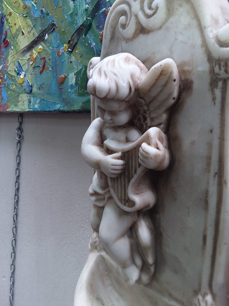  圣水洗礼盘 - 2020年及之后 - 卡拉拉大理石拼接洗手盆  #3.2