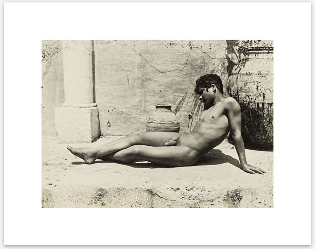 Wilhelm Von Gloeden (1856–1931) - Reclining nude with vases #2.1