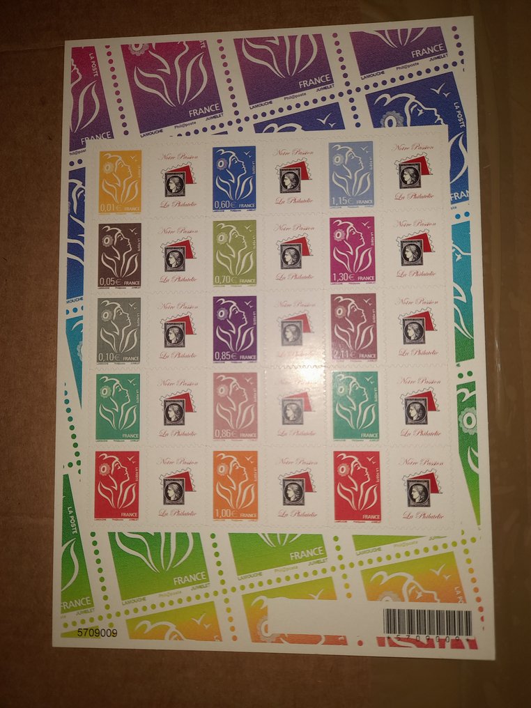 法国 2007 - 15片Lamouche自粘块,型号F 4048P,面向550欧元,全新奢华。 #1.0
