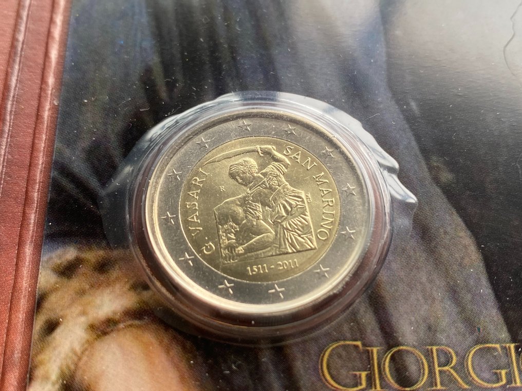 São Marinho. 2 Euro 2010/2011 "Sandro Botticelli" + "Giorgio Vasari" (2 stuks) (Sem preço de reserva) #4.3