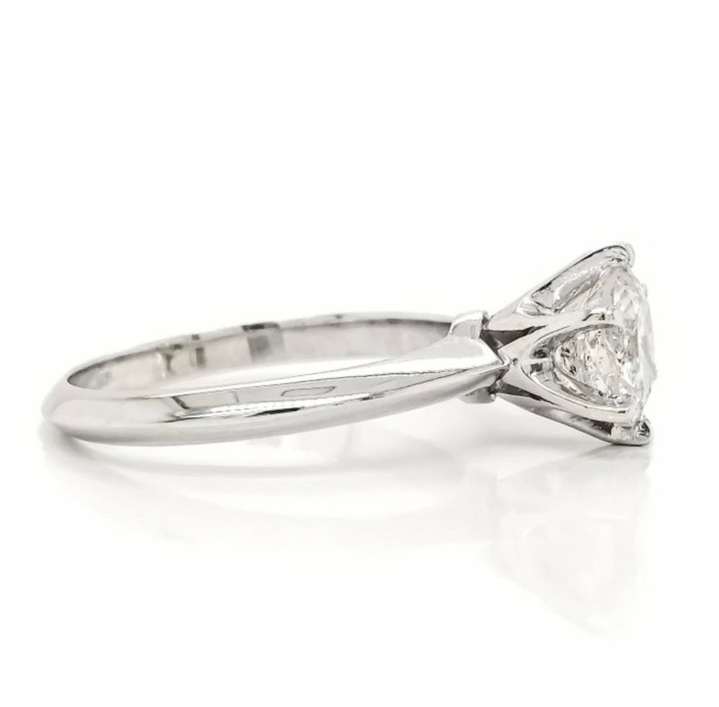 Ring - 14 karat Hvidguld Diamant  (Natur) #1.2
