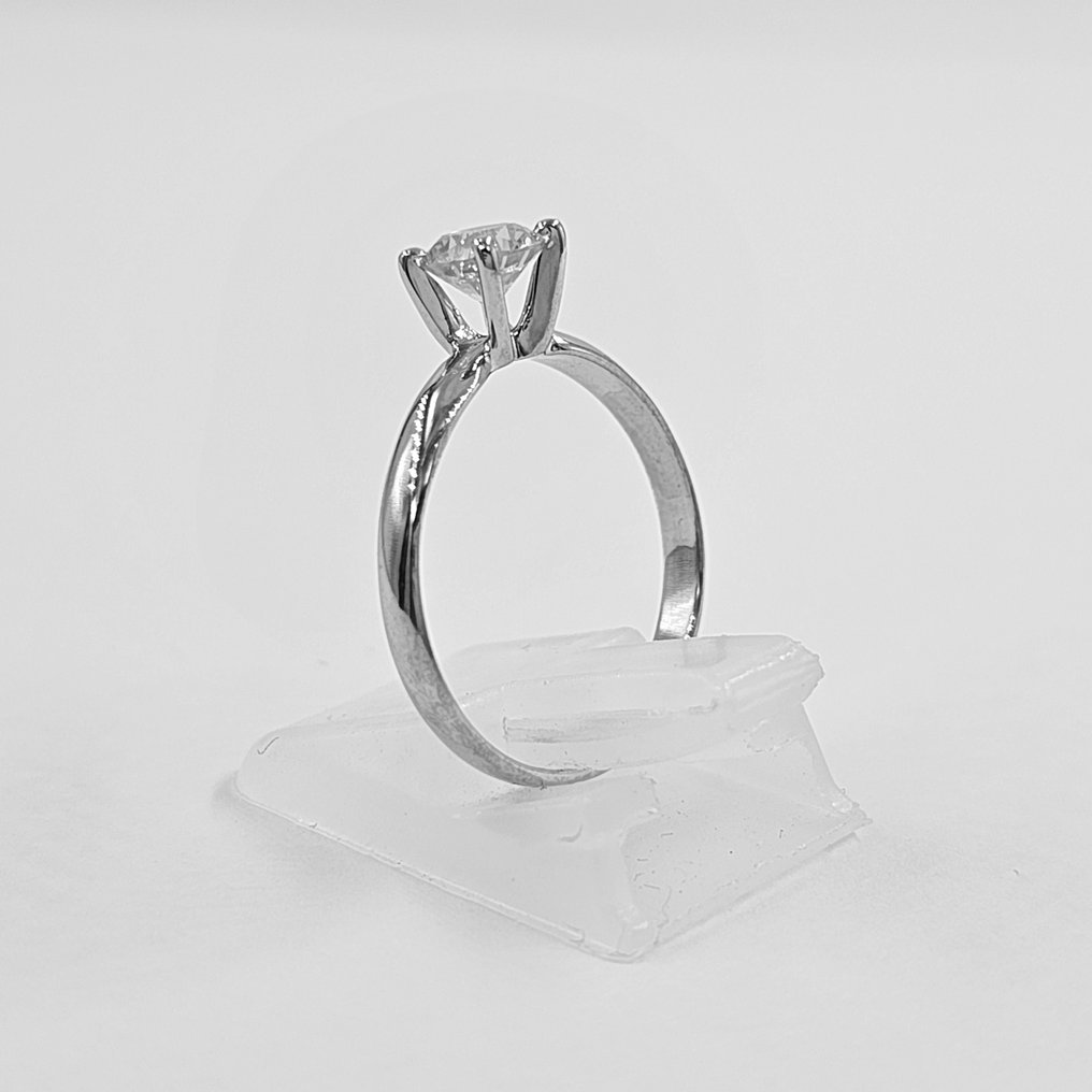 14 kt Weißgold - Ring - 0.60 ct Diamant #1.2