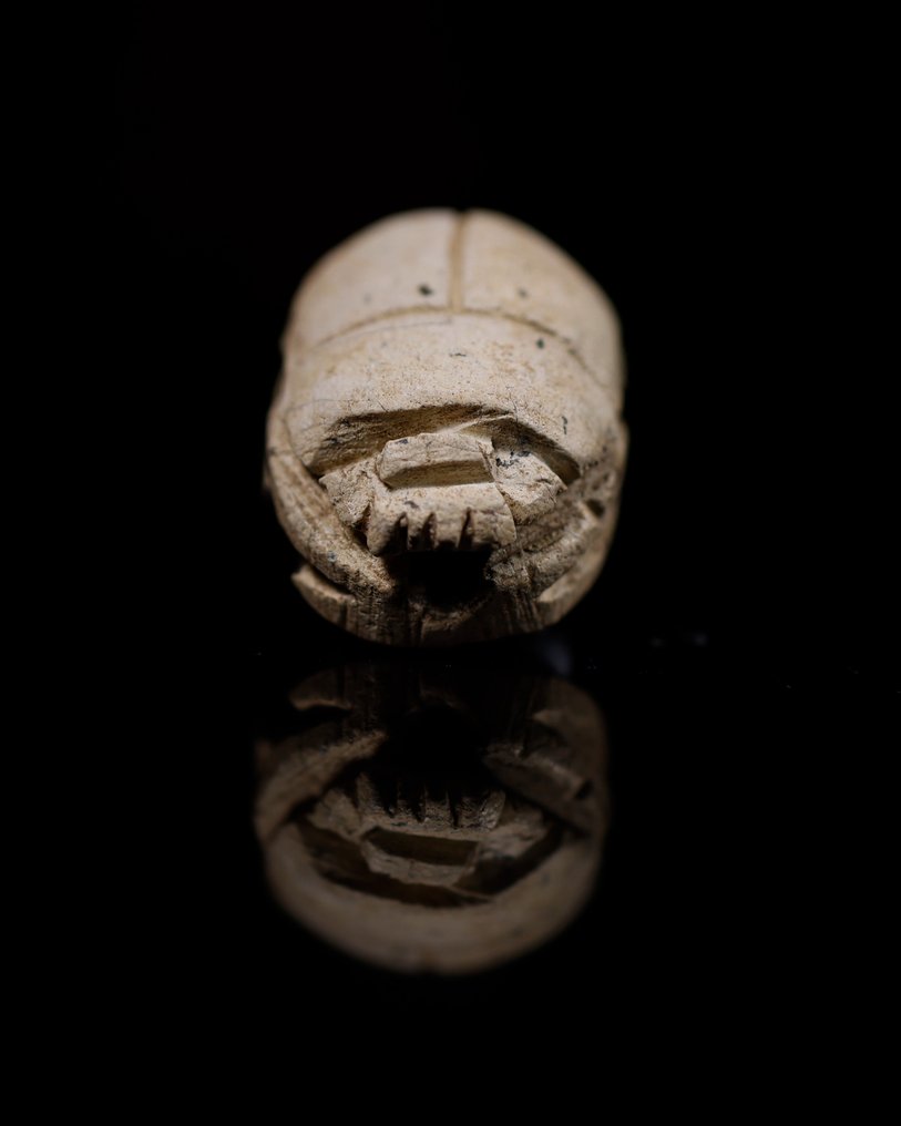 Égypte ancienne stéatite Amulette scarabée égyptienne - 1 cm #1.1