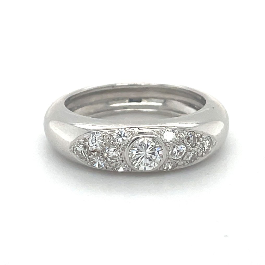 18 karat Hvitt gull - Ring - 0.26 ct Diamant - Diamanter #1.1