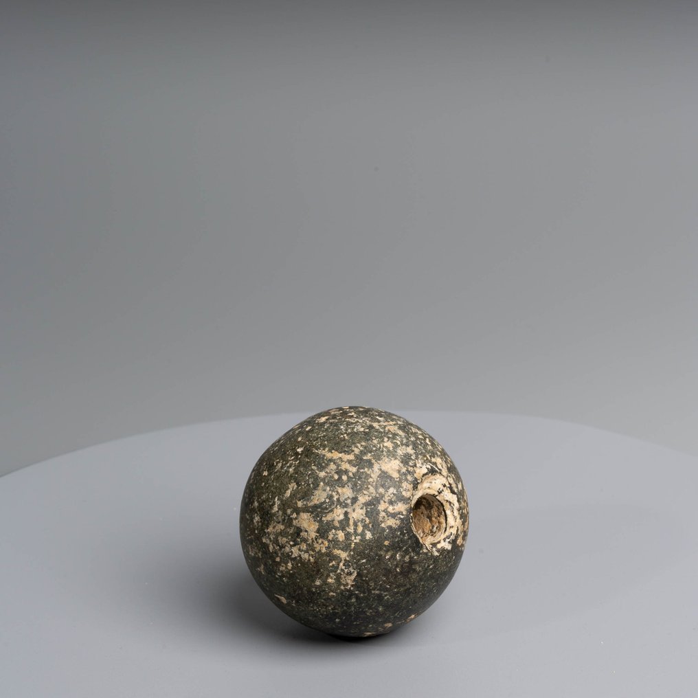 Αρχαία Αιγυπτιακή Πέτρα Κεφαλή ράβδου. Π. Προ-δυναστικός, Nagada II – III, 3600 – 3100 π.Χ. 6,5 εκ. ύψος. Ισπανική άδεια #4.3