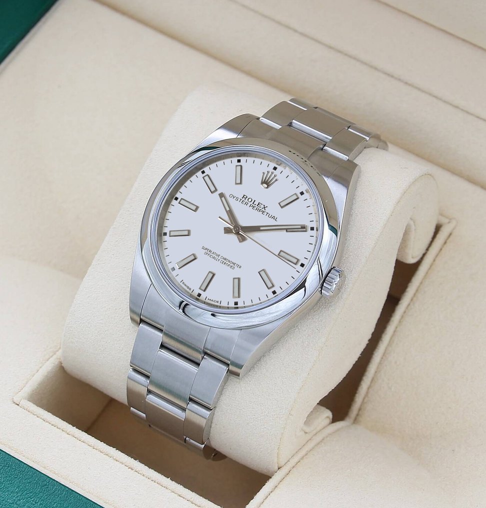 Rolex Oyster Perpetual 39 White Dial Ref. 114300 Men 2011 present Catawiki