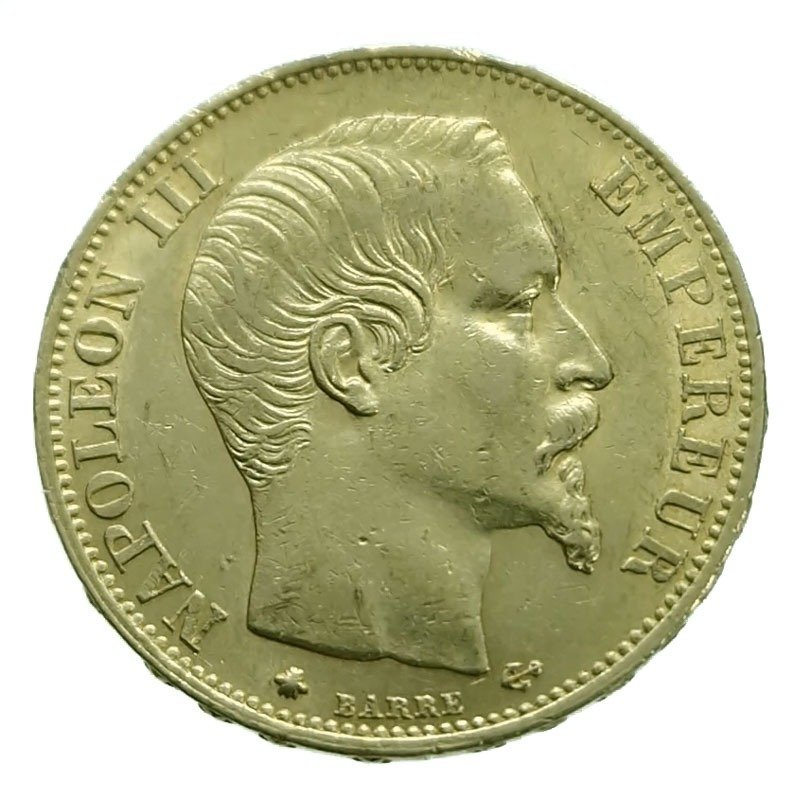 法國. 拿破崙三世 (1852-1870). 20 Francs 1859-BB, Strasbourg #1.2