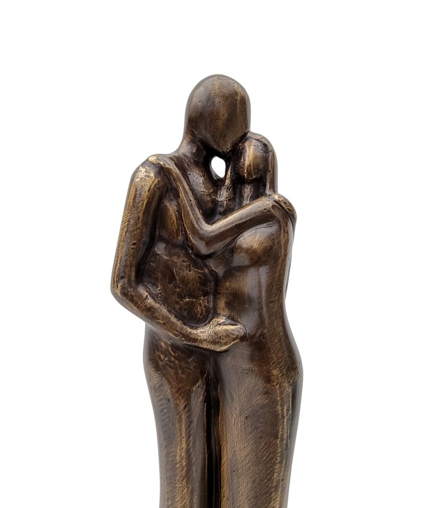 雕塑, A couple in love - 42 cm - 黄铜色 #2.1